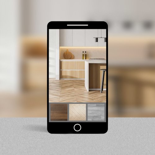 Product visualizer on smartpone from C G Interiors in San Leandro, CA