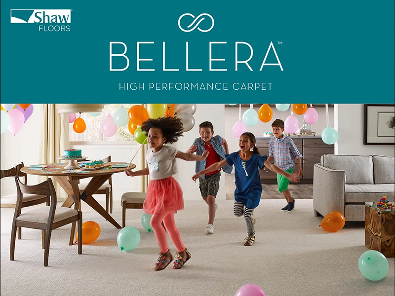 Bellera Carpet promo image of a kids party from C G Interiors in San Leandro, CA